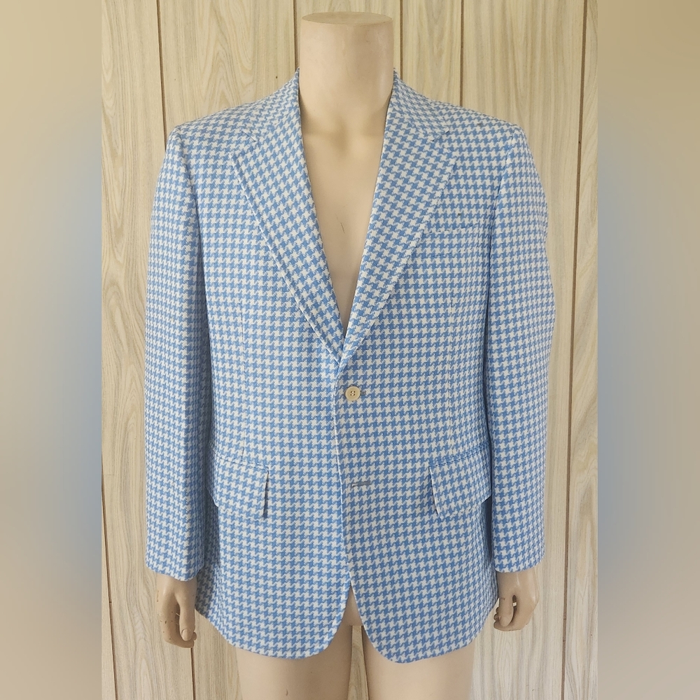 vintage sport coat 42R 1970s polyester Izod